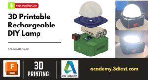 3D Printable Rechargeable DIY Lamp cover