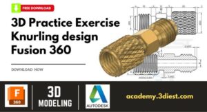 Knurling pattern Design Autodesk Fusion cover