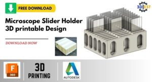 Microscope Slider Holder 3D printable Design Cover