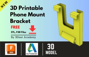 Phone Mounting bracket for Laptops Cover