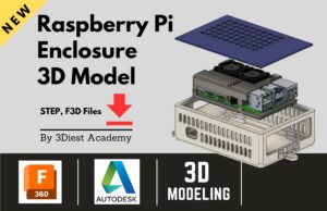 Raspberry Pi 4 Enclosure 3D model cover