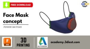 Face Mask concept Autodesk Fusion 3D model cover